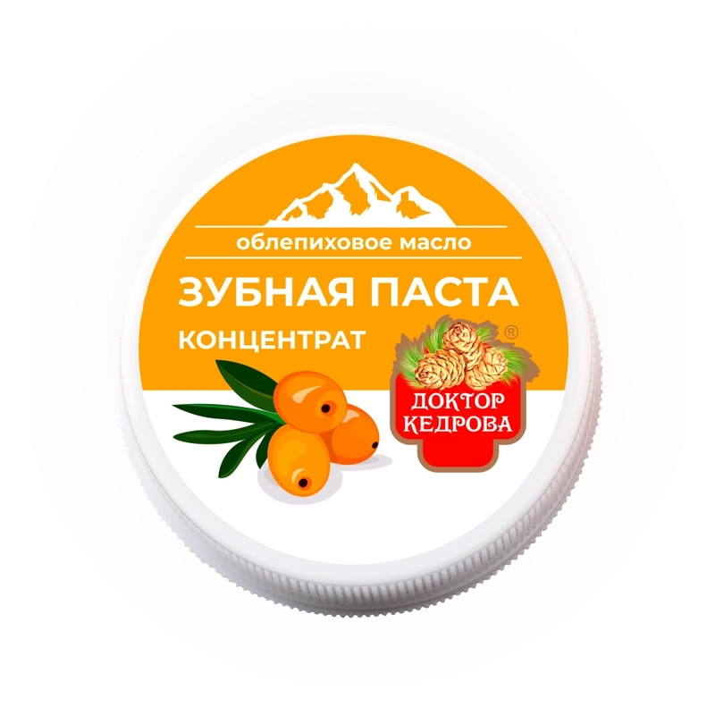 Зубная паста концентрат. Облепиховое масло