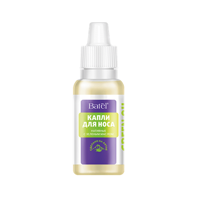 Капли для носа нативные с зеленым маслом