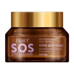Крем для лица для обновления и питания клеток кожи ночной SOS Solution