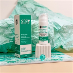 Увлажняющий успокаивающий ночной крем Anti-acne для жирной и проблемной кожи
