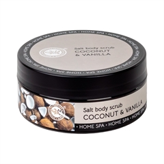 Скраб соляной "Кокос&Ваниль" HOME SPA
